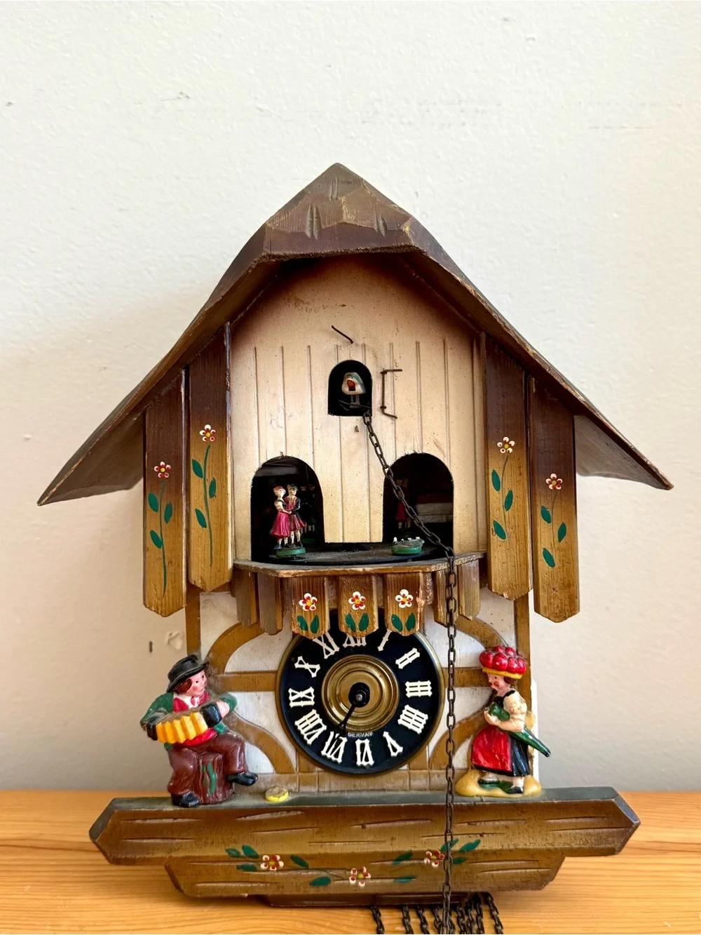 Antique Vintage Black Forest Germany Cuckoo Clock E Schmeckenbecher Needs Repair